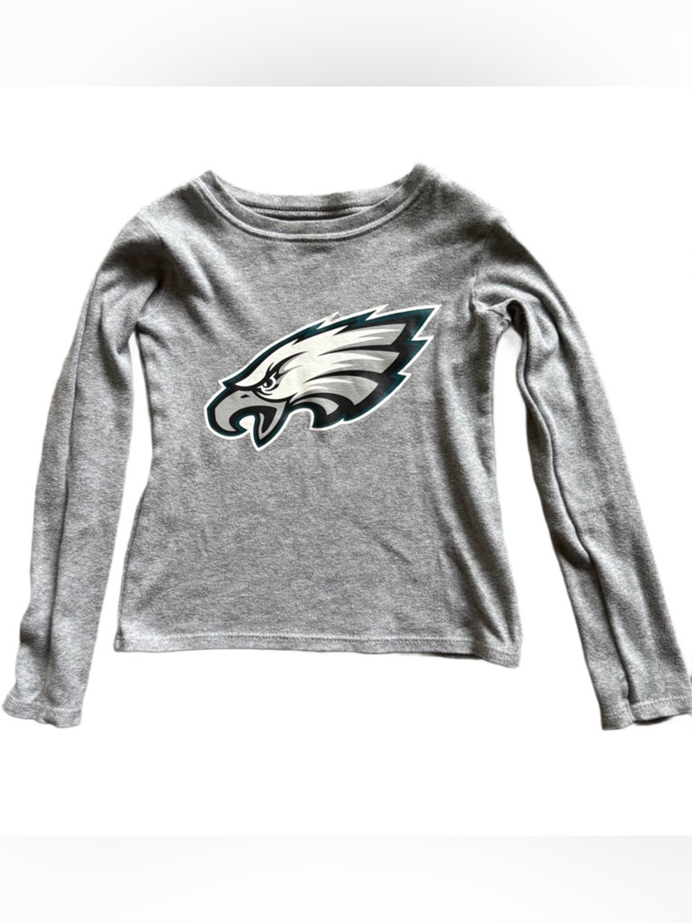 NFL Gray Youth Long-Sleeve Tee with Philadelphia Eagles Logo Size 4T